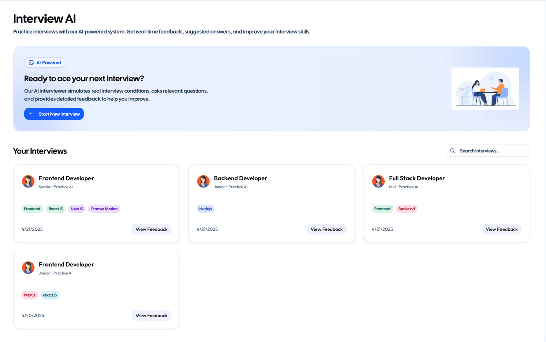 Interview Practice Illustration