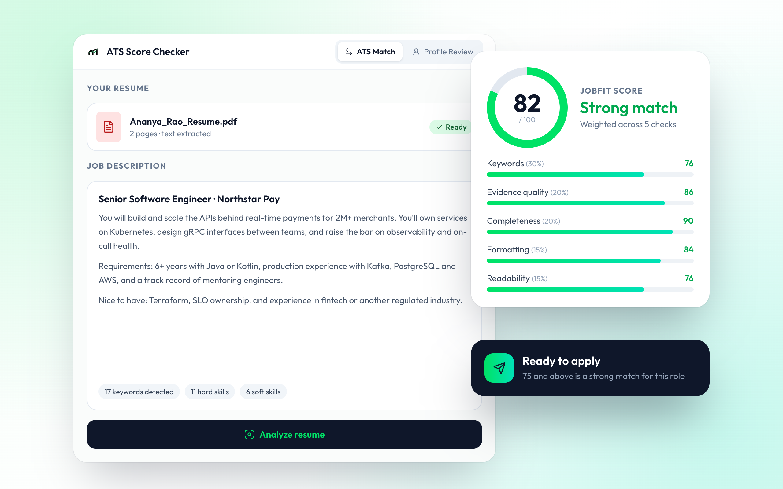 One Score for Every Job You Want